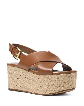 michael michael kors jodi leather espadrille wedge|Michael Kors wedge heels.